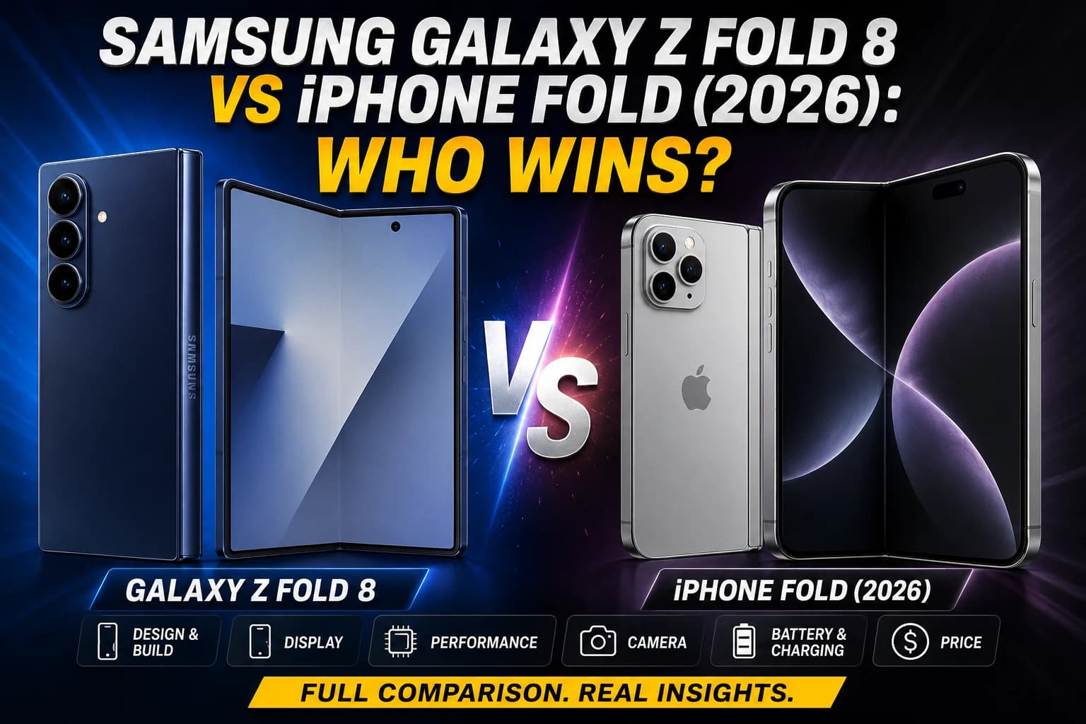 Samsung Galaxy Z Fold 8 vs iPhone Fold (2026): Who Wins?