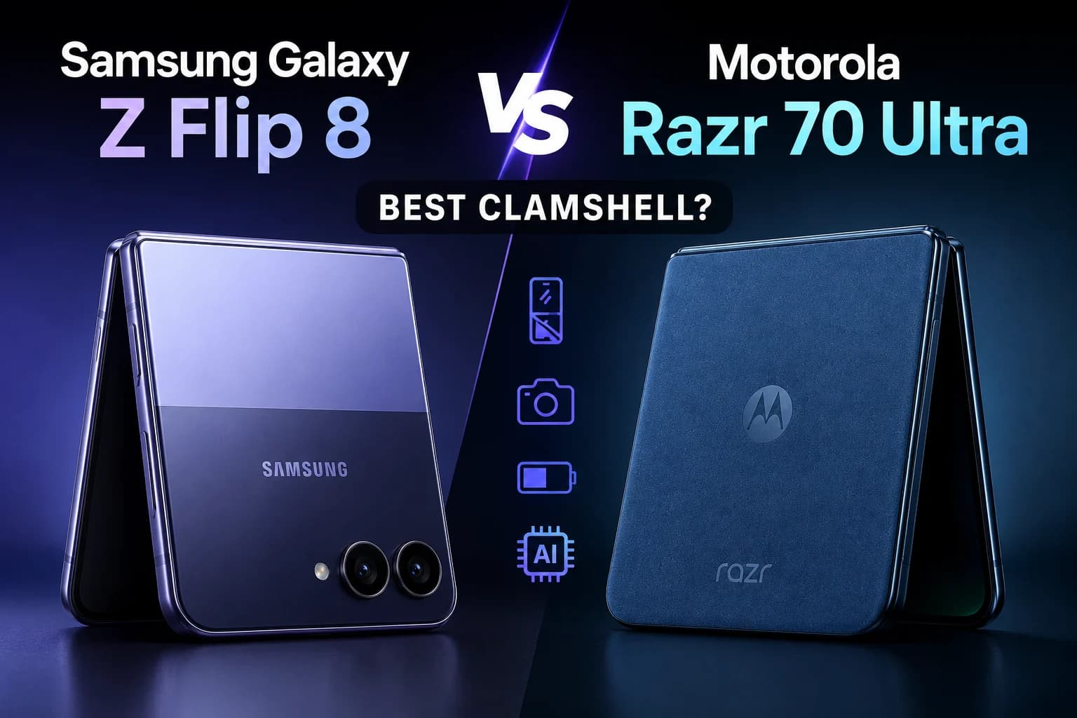 Samsung Galaxy Z Flip 8 vs Motorola Razr 70 Ultra: Best Clamshell?