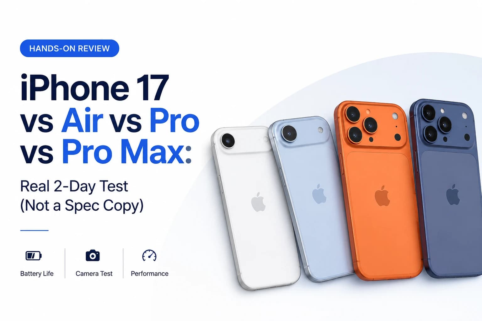 iPhone 17 vs Air vs Pro vs Pro Max: Real 2-Day Test (Not a Spec Copy)