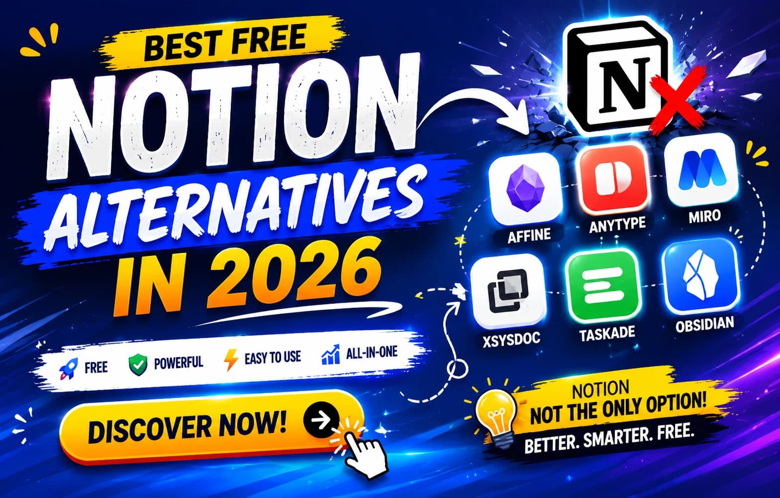 Best Free Notion Alternatives in 2026 That Actually Work