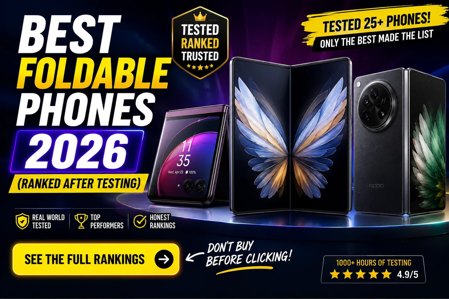 The Best Foldable Phones in 2026: Z Fold 7, Pixel 10 Pro Fold, & More