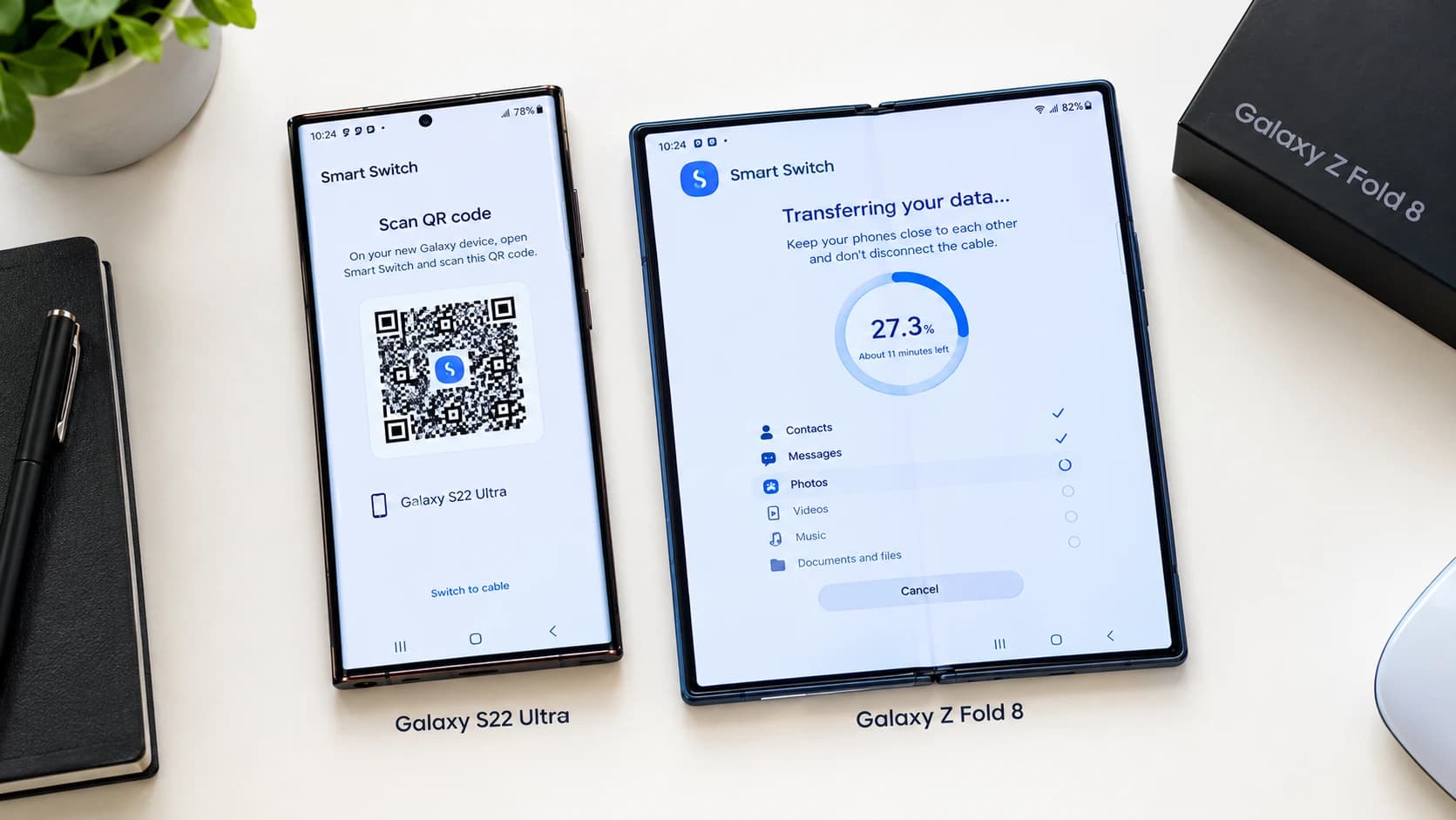 Switching to the Z Fold 8: The Data Transfer Reality